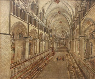 Der Chor der Kathedrale von Canterbury, Blick nach Osten von Thomas Johnson