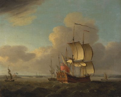 Schiffe im Mündungstrichter der Themse von Thomas Mellish