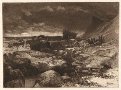 Ein Wrack von Thomas Moran
