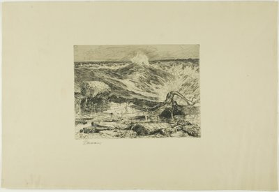 Die Stromschnellen oberhalb von Niagara von Thomas Moran