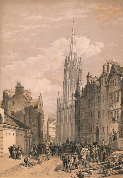 Neuer Versammlungssaal, Edinburgh, um 1875 von Thomas Picken