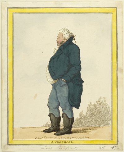 Ein Porträt: Lord Pomfret von Thomas Rowlandson