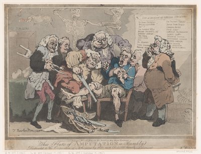 Amputation, 17. Februar 1786 von Thomas Rowlandson