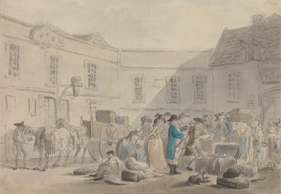 Zollhaus in Boulogne von Thomas Rowlandson