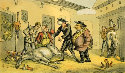 Tod von Punch von Thomas Rowlandson