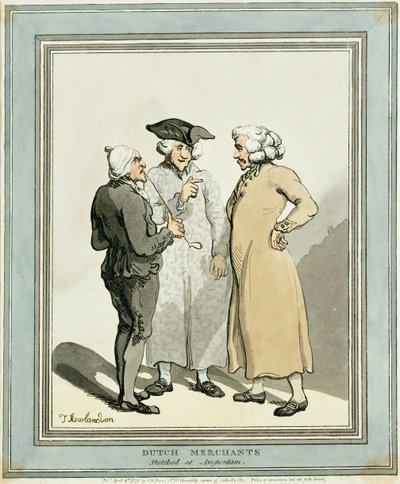 Holländische Kaufleute von Thomas Rowlandson