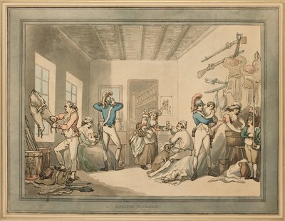 Englische Kaserne, 1788 von Thomas Rowlandson