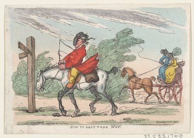Wie man sich verirrt, 1803-1815 von Thomas Rowlandson