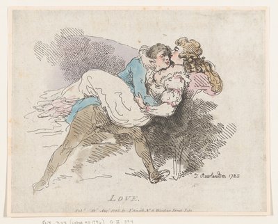 Liebe, 12. August 1785 von Thomas Rowlandson