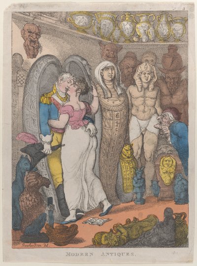 Moderne Antiquitäten, 1811 von Thomas Rowlandson
