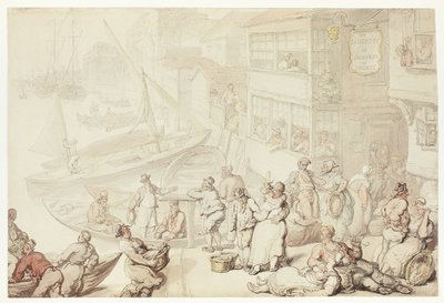 Vor dem Salutation Inn, Greenwich von Thomas Rowlandson