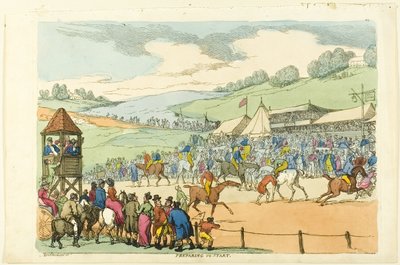Vorbereitungen zum Start von Thomas Rowlandson