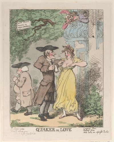 Quäker in Liebe von Thomas Rowlandson