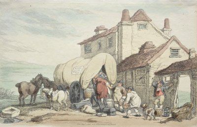 Richardsons Show: Ein fliegender Wagen von Thomas Rowlandson