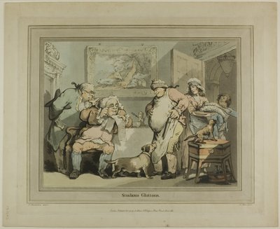 Studierende Vielfraße von Thomas Rowlandson