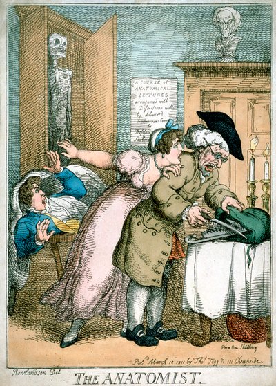 Der Anatom, 1811 von Thomas Rowlandson