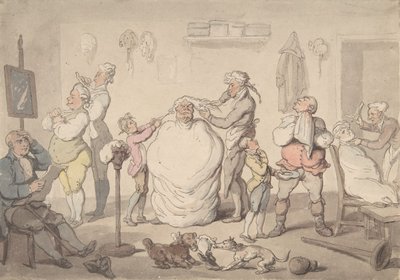 Der Friseursalon von Thomas Rowlandson