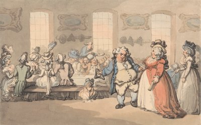 Die Annehmlichkeiten von Bath: Das Frühstück von Thomas Rowlandson