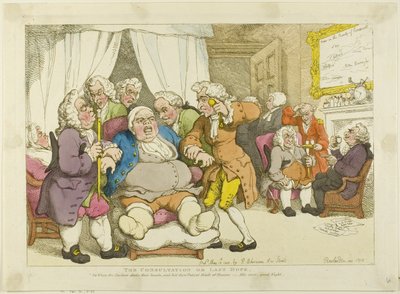 Die Beratung oder letzte Hoffnung von Thomas Rowlandson
