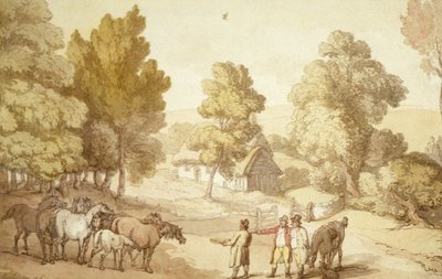 Der Pferdehändler von Thomas Rowlandson