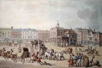 Der Marktplatz, Kingston-upon-Thames von Thomas Rowlandson