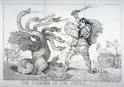 Der Champion des Volkes von Thomas Rowlandson