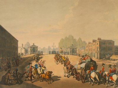 Whitechapel Turnpike, London, 1798 von Thomas Rowlandson