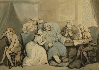 Das Testament schreiben, 1786 von Thomas Rowlandson