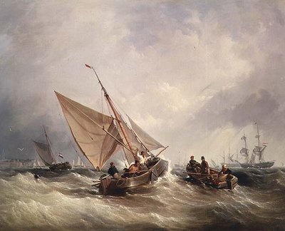 Schifffahrtsszene von Thomas Sewell Robins