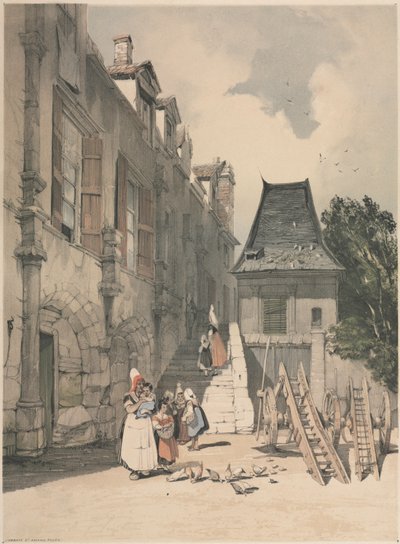 Die Abtei St. Amand, Rouen, 1839 von Thomas Shotter Boys