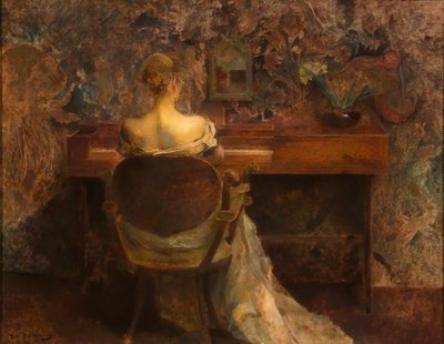Das Spinett, ca. 1902 von Thomas Wilmer Dewing