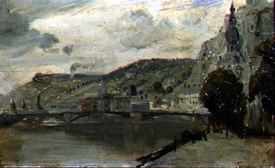 Die Brücke bei Dinant von Thomas William Roberts