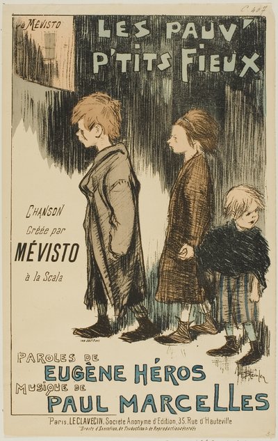 Die armen kleinen Jungen von Théophile Alexandre Pierre Steinlen