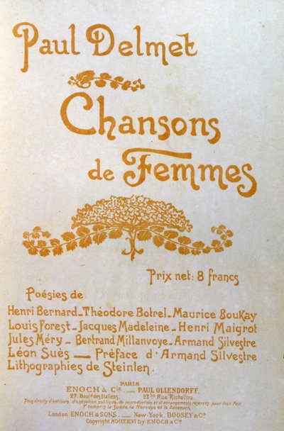 Chansons de Femmes von Théophile Alexandre Steinlen