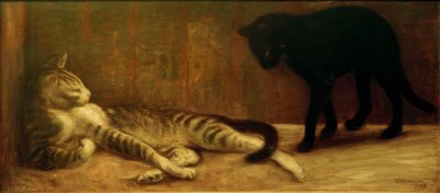 Kater und Katze von Théophile Alexandre Steinlen