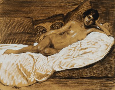 Ausgestreckter Akt; Nu Allonge von Théophile Alexandre Steinlen