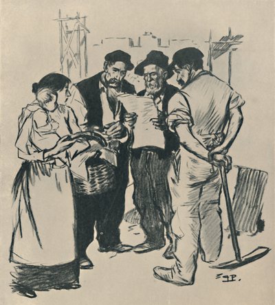 Retour En Arrière, ca. 1894, 1919 von Théophile Alexandre Steinlen
