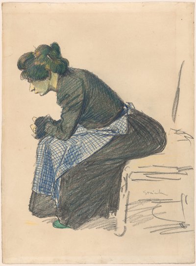 Studie einer Frau von Théophile Alexandre Steinlen