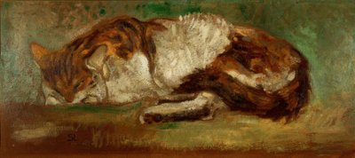 Th. A. Steinlen, Schlafende Katze von Théophile Alexandre Steinlen