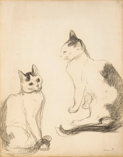 Die zwei Katzen von Théophile Alexandre Steinlen