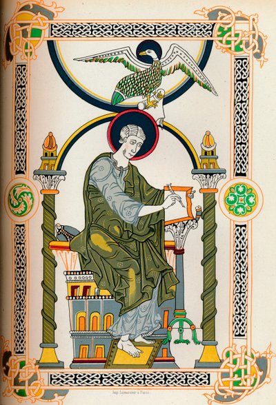 Heiliger beim Schreiben, 1849 von Thurwanger