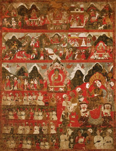 Thanka von Tibetan School