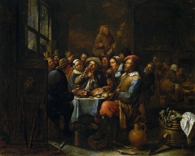 Innenansicht einer Taverne, ca. 1650-1660 von Tilborgh