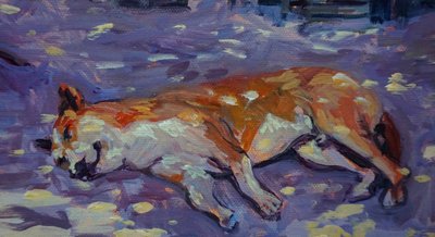Schlafender Hund, 2021 von Tilly Willis