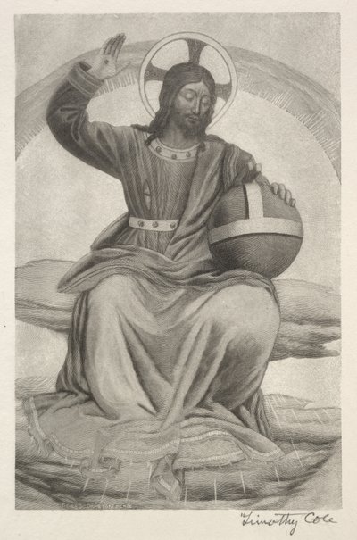 Alte italienische Meister: Christus auf dem Thron, 1888-1892 von Timothy Cole