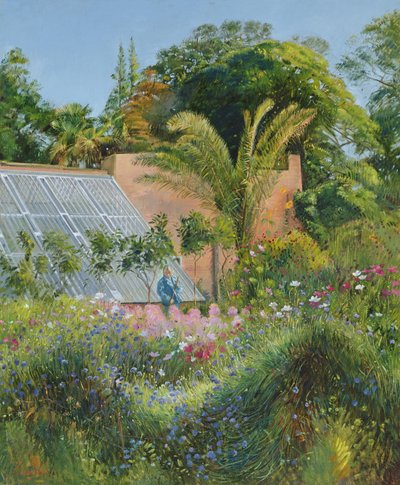 Kornblumenwellen in Heligan von Timothy Easton