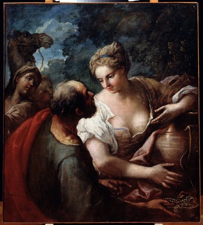 Rebekka am Brunnen von Tiziano Vecelli