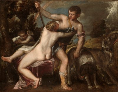 Venus und Adonis von Tiziano Vecelli