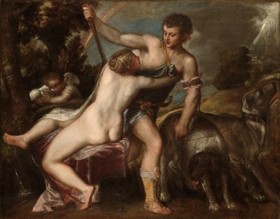 Venus und Adonis, ca. 1540-1565 von Titian