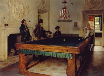 Billardspiel von Tito Lessi